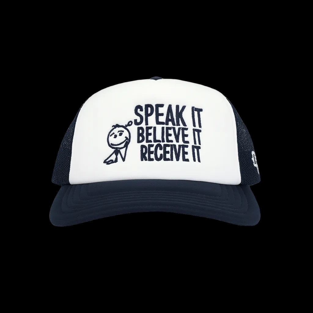 White & Navy Cap {SBR}