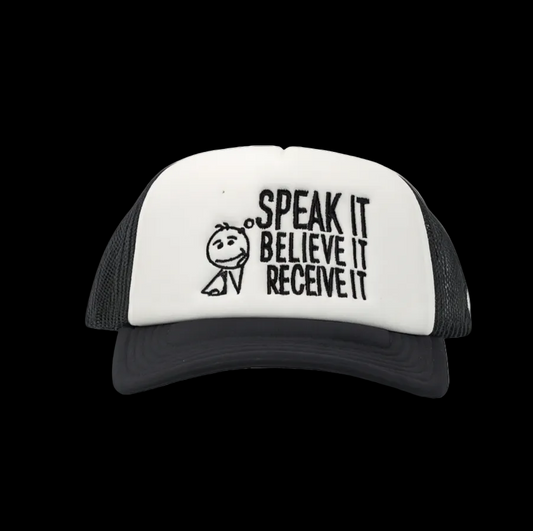 Black & White Cap {£P}