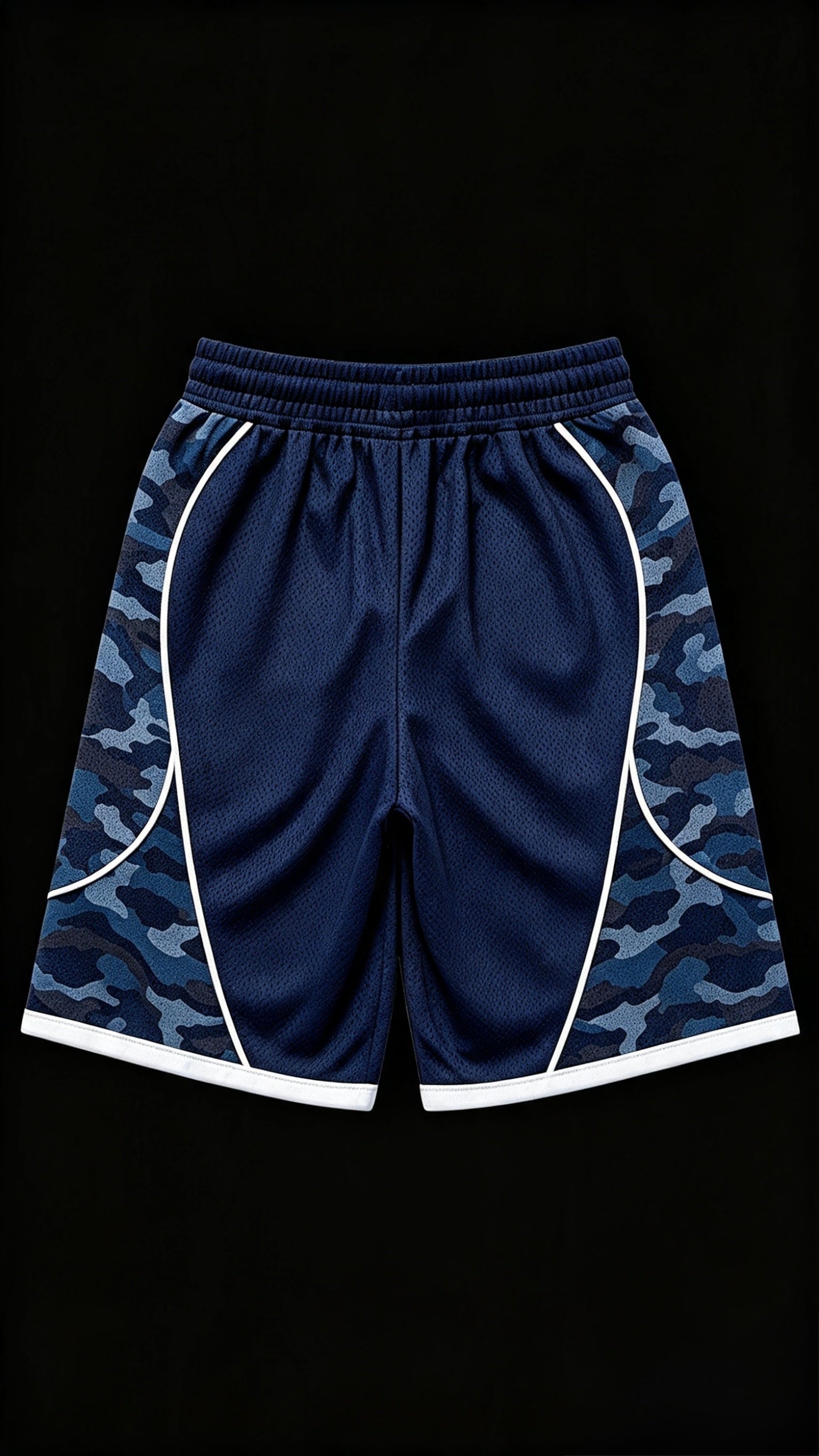 MESH JERSEY SHORTS - NAVY BLUE