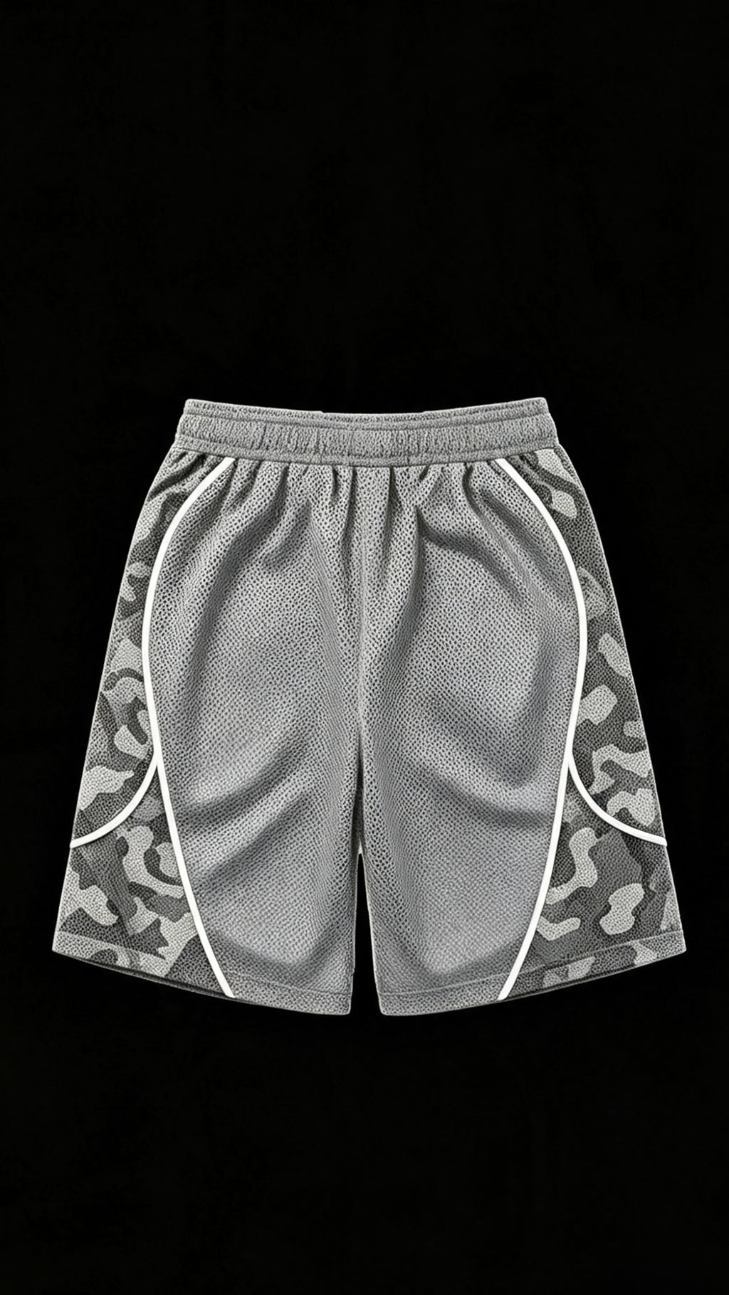 MESH JERSEY SHORTS - GRAY