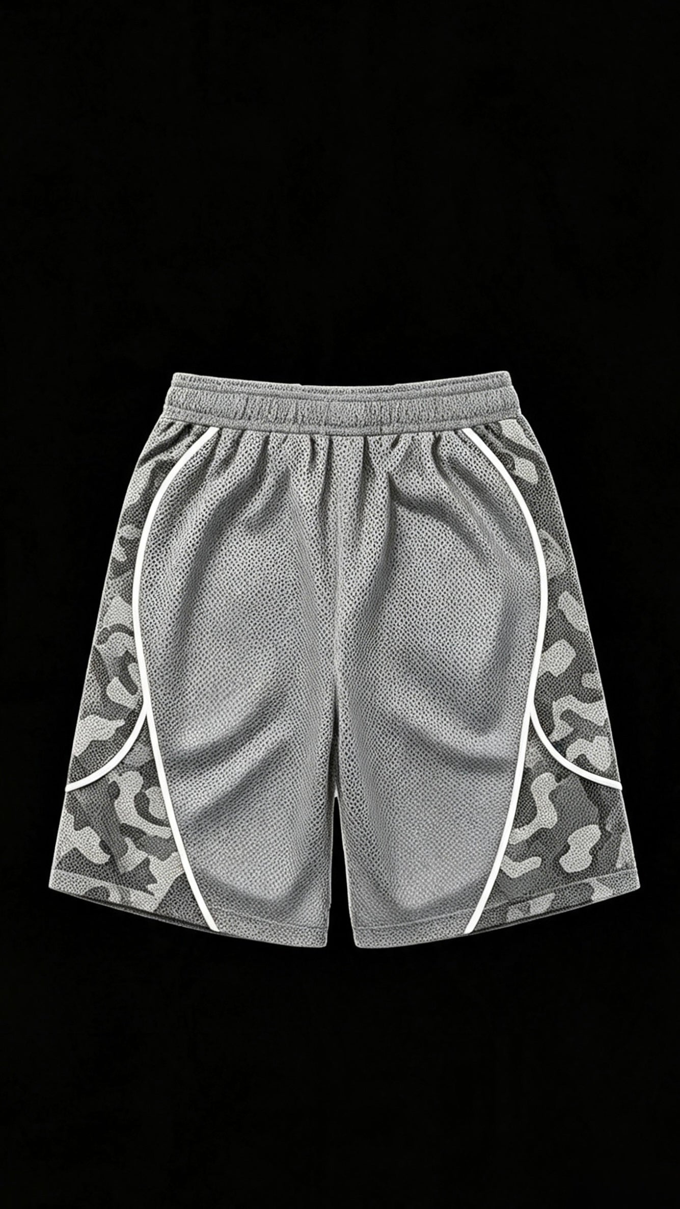 MESH JERSEY SHORTS - GRAY