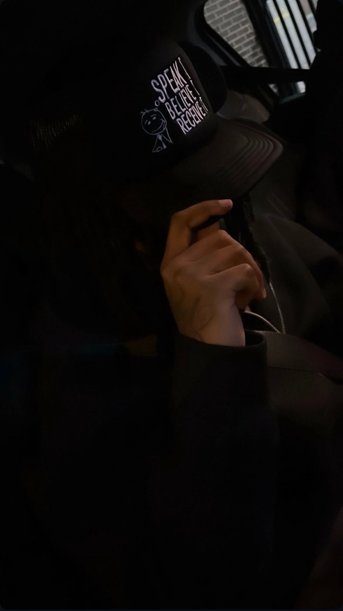 White & Black Cap {SBR}