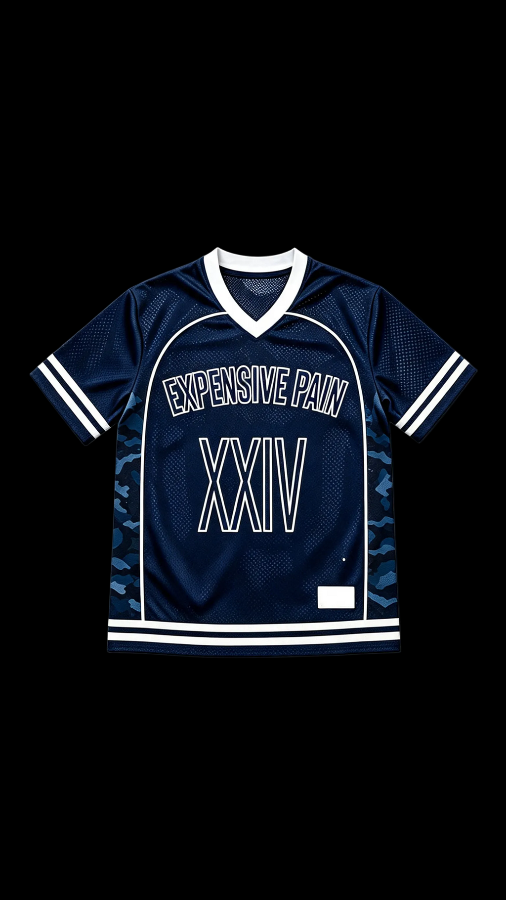 MESH JERSEY TOP- NAVY BLUE