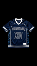 MESH JERSEY TOP- NAVY BLUE