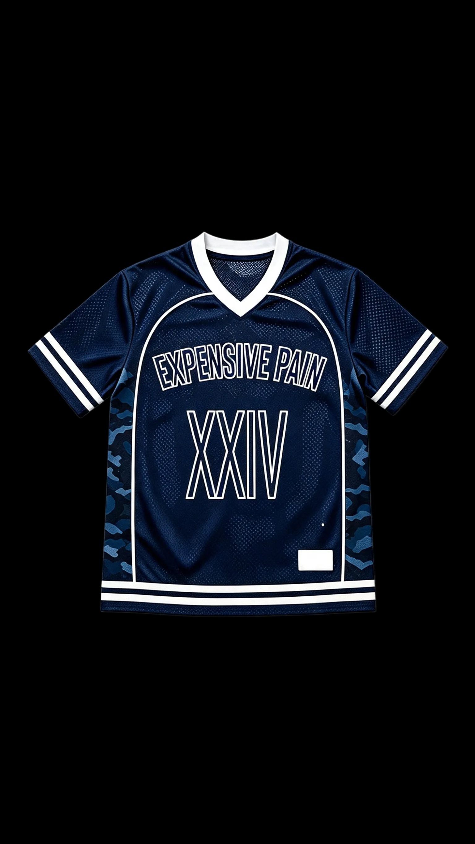 MESH JERSEY TOP- NAVY BLUE