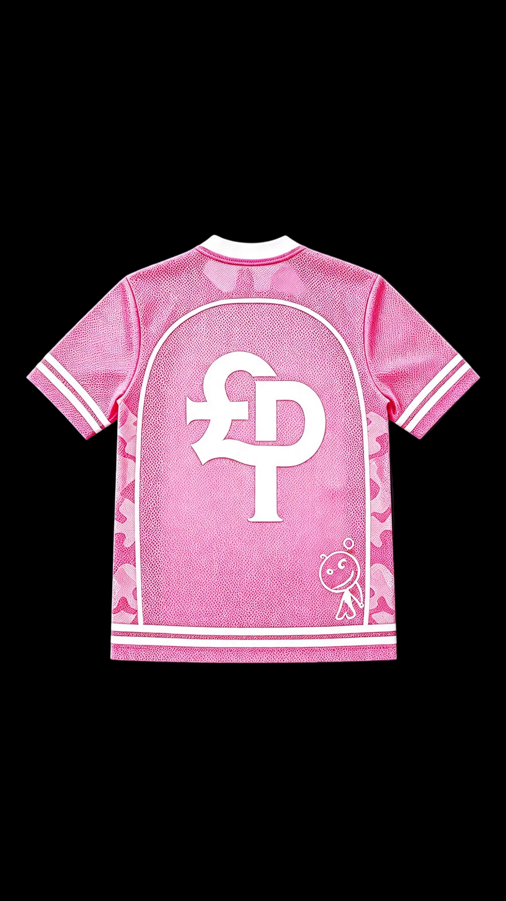 MESH JERSEY TOP - PINK