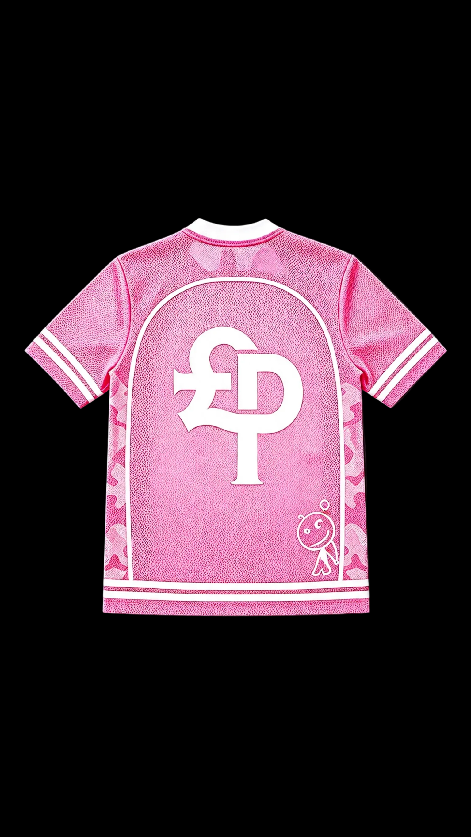 MESH JERSEY TOP - PINK