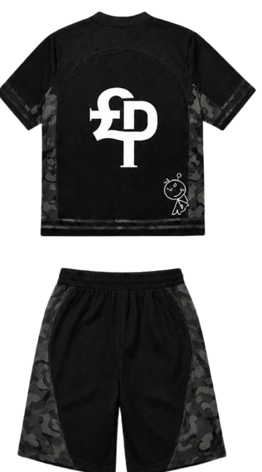 BLACK JERSEY SET