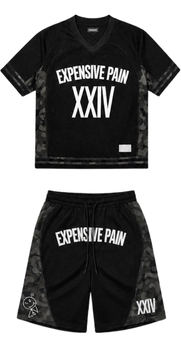 BLACK JERSEY SET